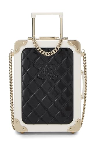 Chanel,  Patent Leather & Perspex Evening In The Air 'CC' Trolley Minaudière Chain Clutch, Multi
