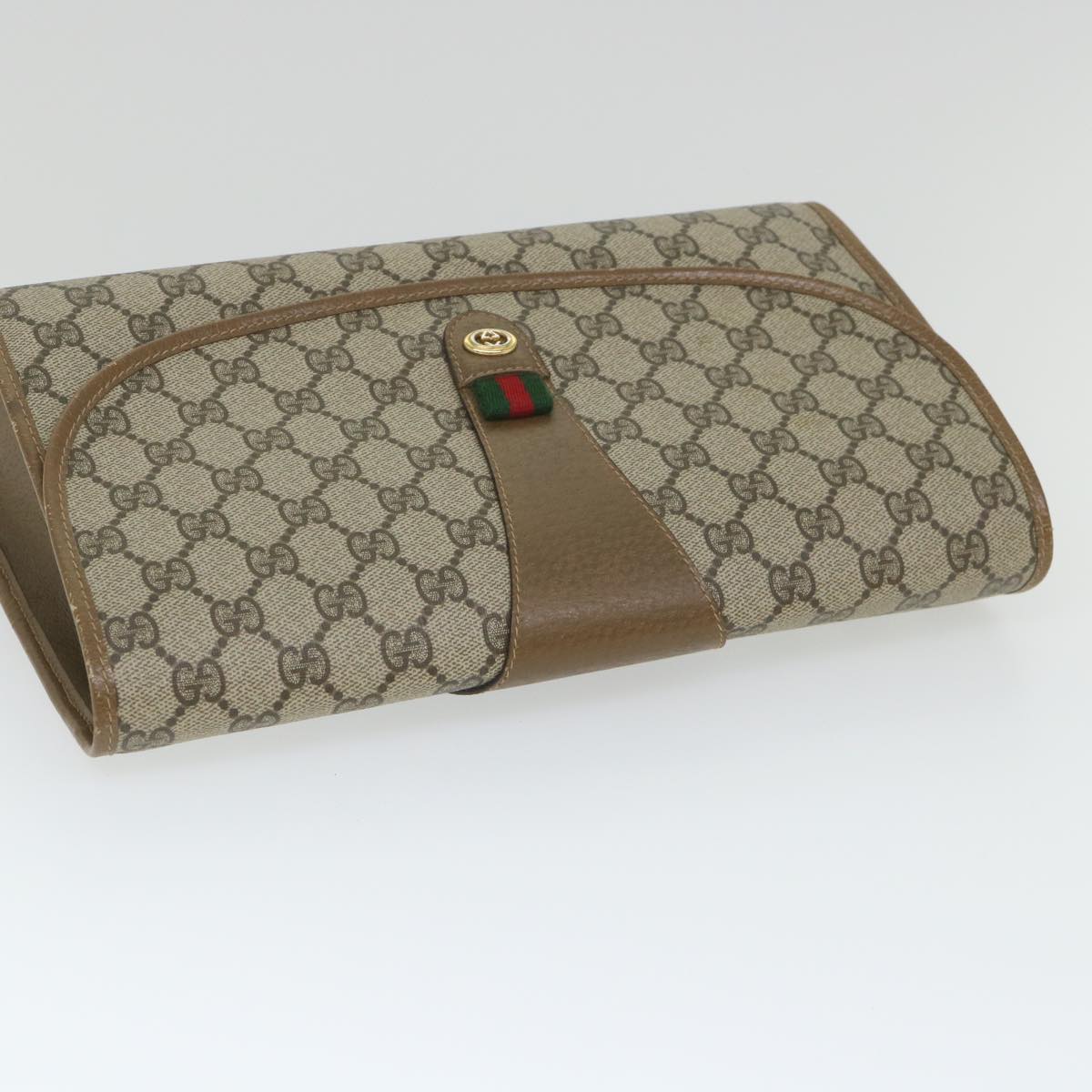 Gucci Gg Supreme  Canvas Clutch Bag ()