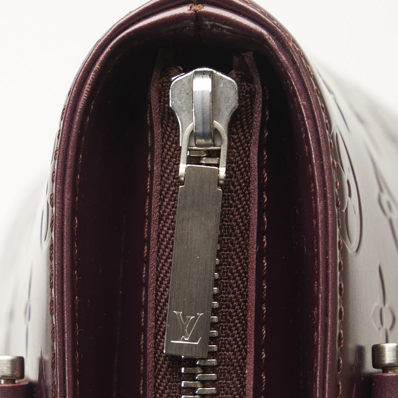 Louis Vuitton Monogram Matt Stockton Handbag M55116 Violet Pearl Leather  Louis Vuitton
