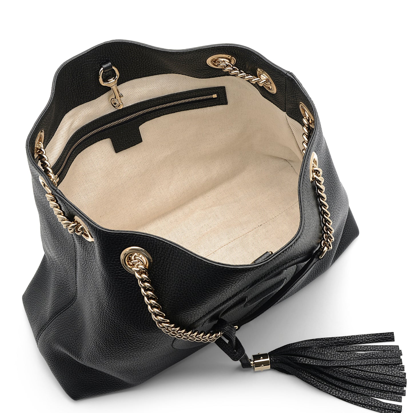 Gucci Soho Black Leather Shoulder Bag 536196-1000