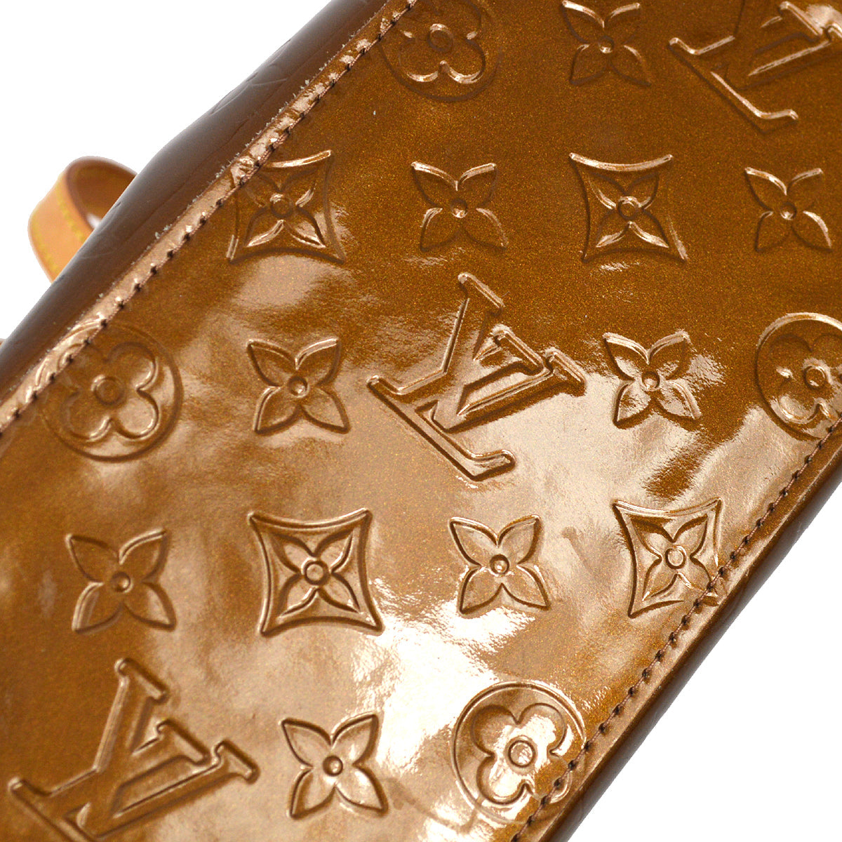 Louis Vuitton 2004 Bronze Monogram Vernis Reade PM M91146