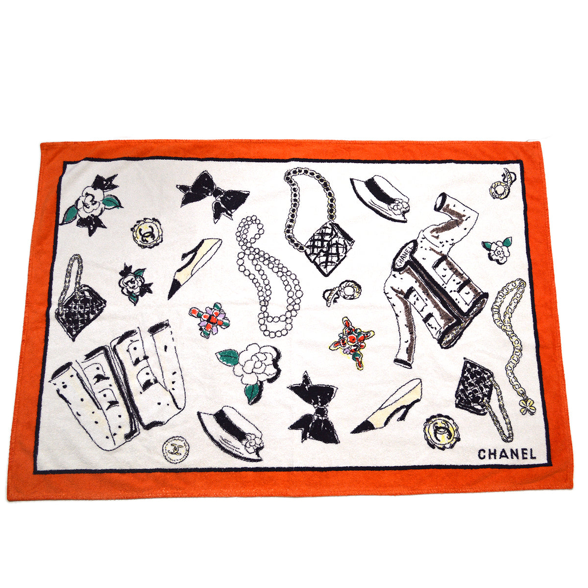Luxury Chanel * 1994 Terry Cloth Beach Towel