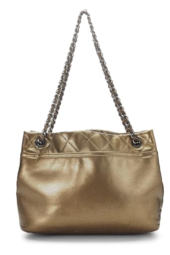 Chanel,  Gold Caviar Timeless 'CC' Soft Shopper Medium, Gold