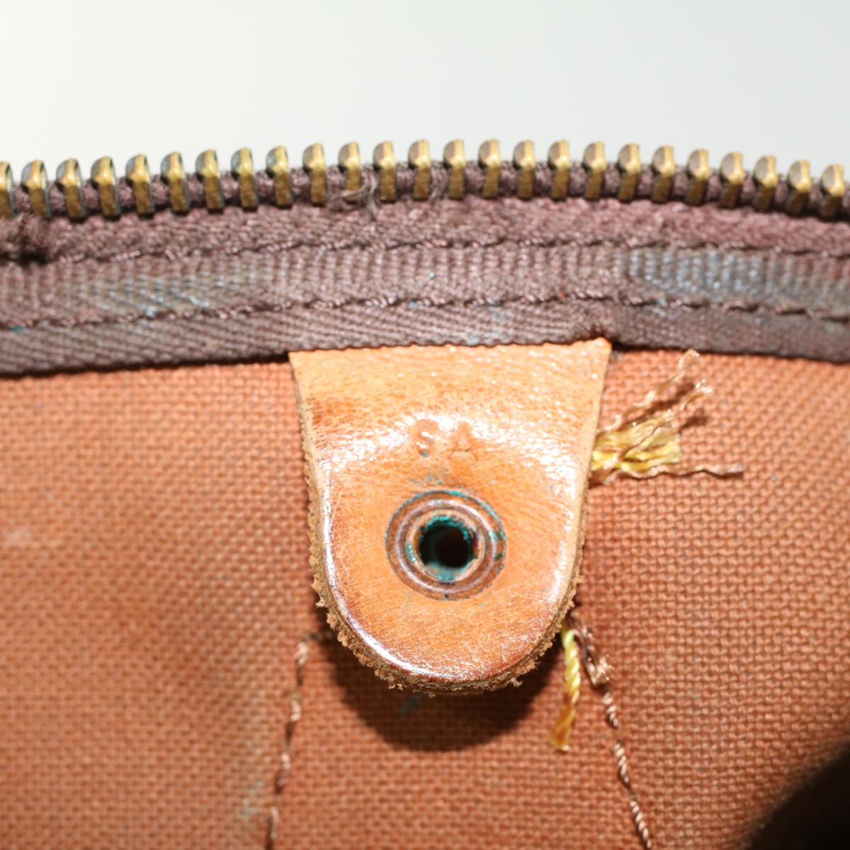 LOUIS VUITTON Monogram Speedy 35 Hand Bag M41524 LV 42000