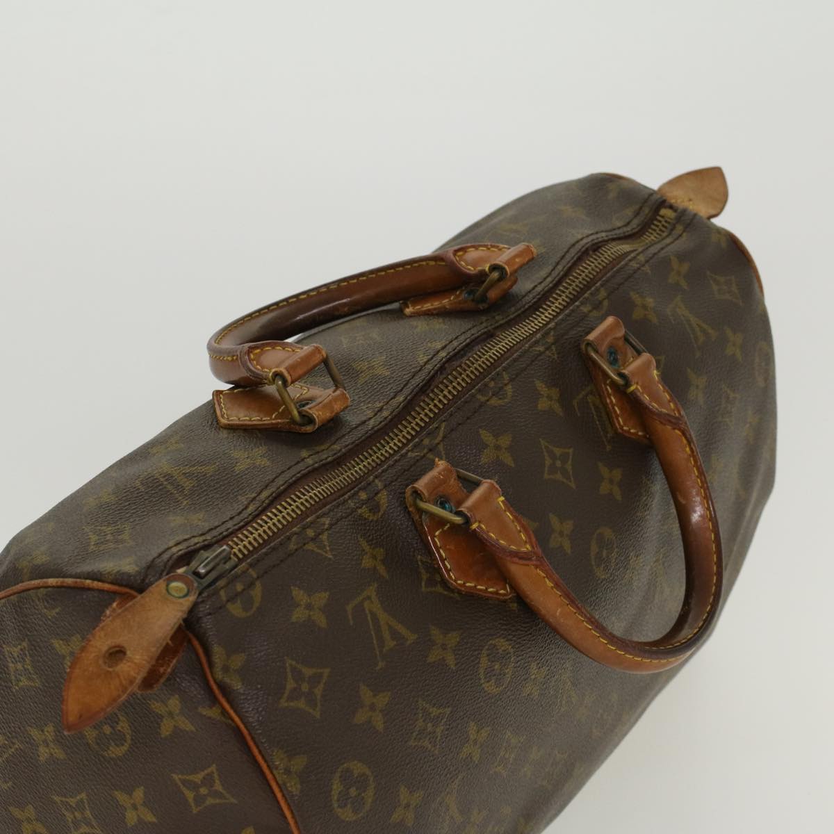 LOUIS VUITTON Monogram Speedy 35 Hand Bag M41524 LV 42000