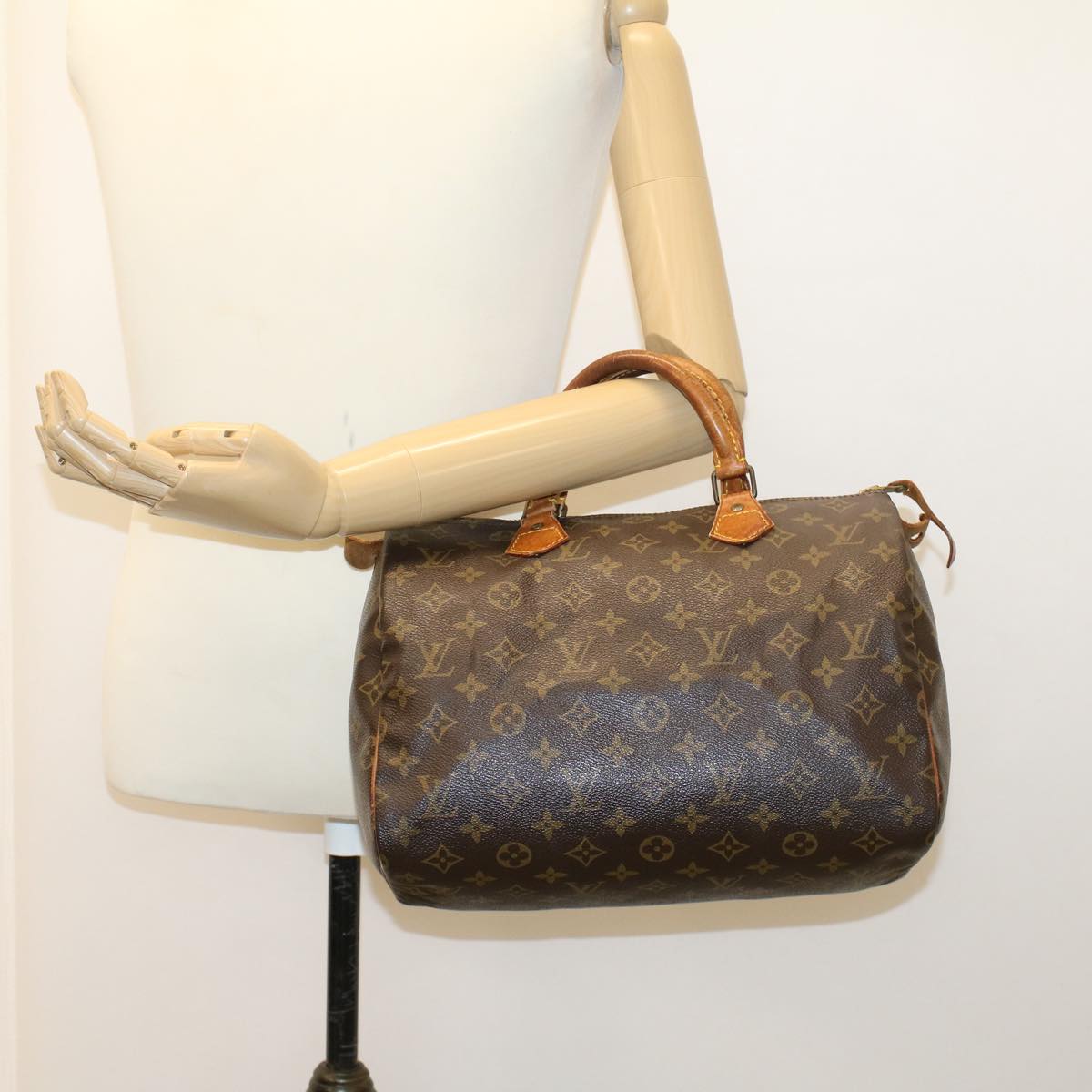 LOUIS VUITTON Monogram Speedy 30 Hand Bag M41526 LV 42082