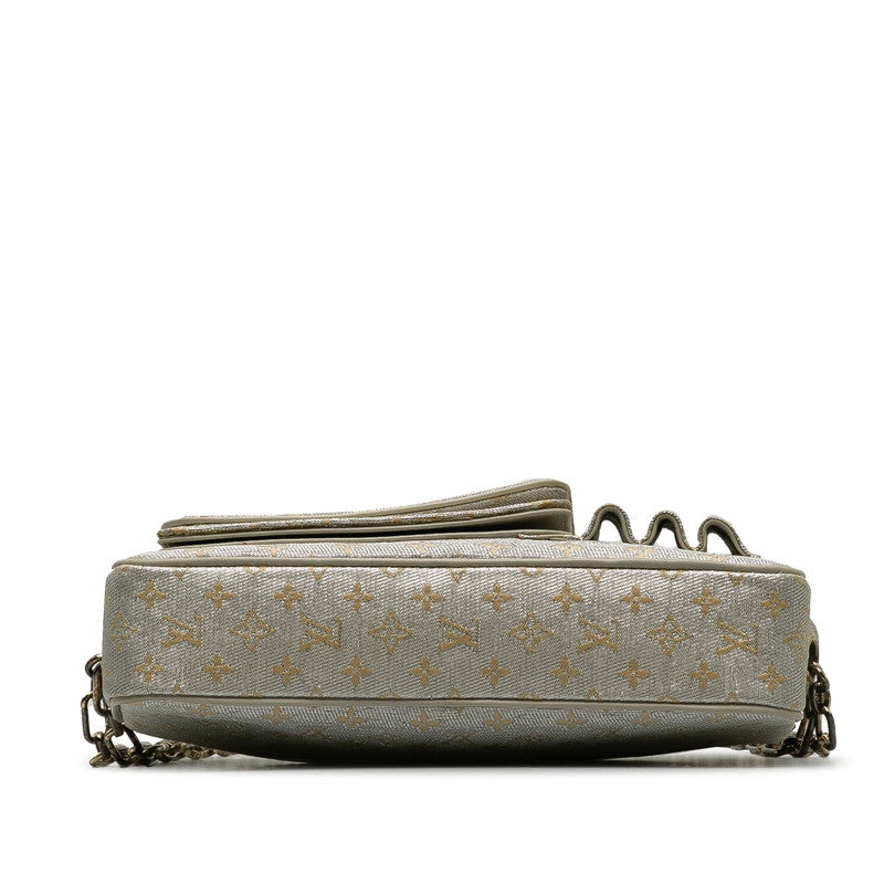 Louis Vuitton Monogram Chain Mackenna Chain Mini Shoulder Bag M92362 White G Canvas Leather  Louis Vuitton