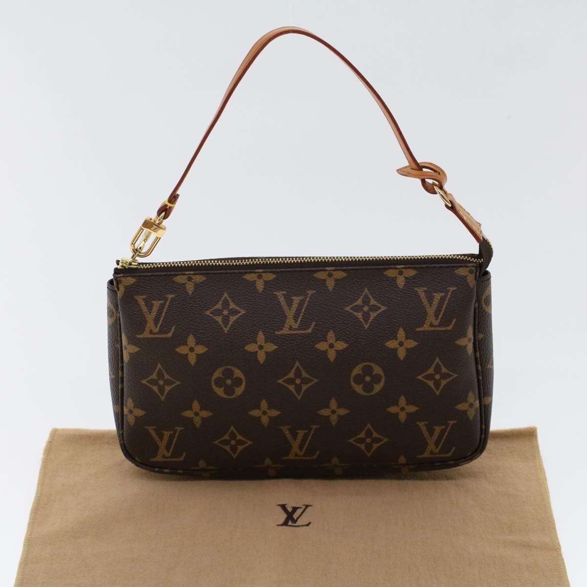 LOUIS VUITTON Monogram Pochette Accessoires Pouch M51980 LV 42399