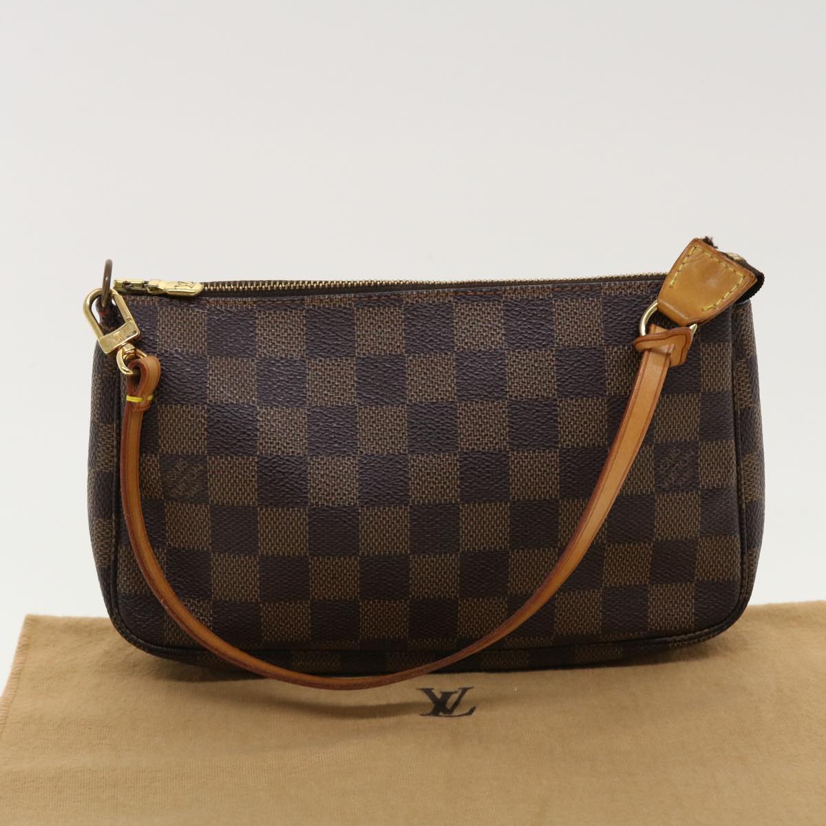 LOUIS VUITTON Damier Ebene Pochette Accessoires Pouch N41206 LV 42572