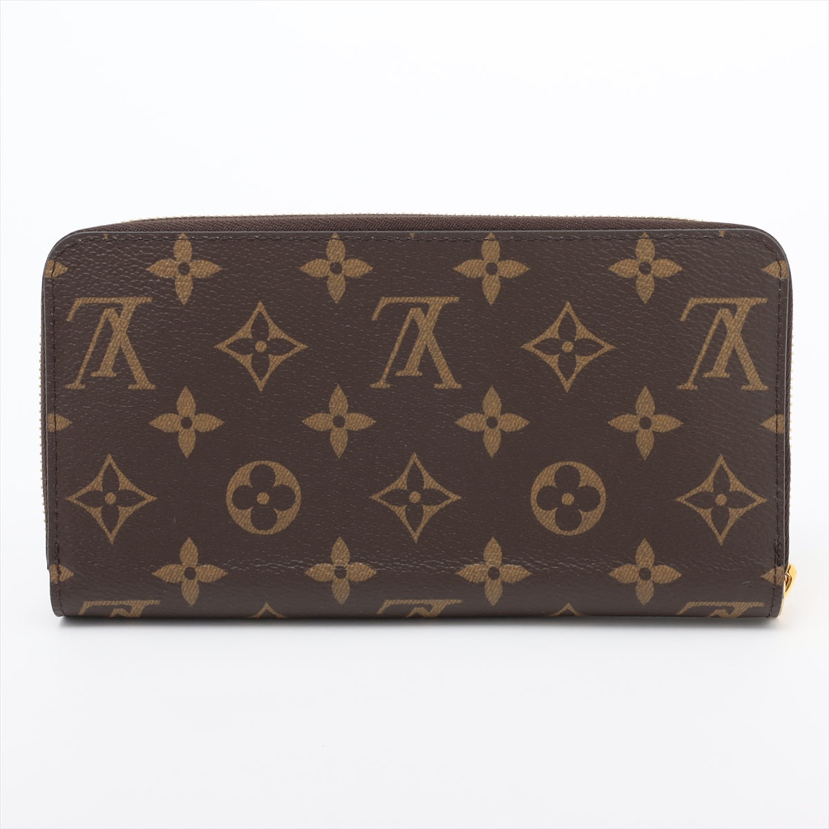 Louis Vuitton Monogram  Wallet M42616 Brown Round Zip Wallet