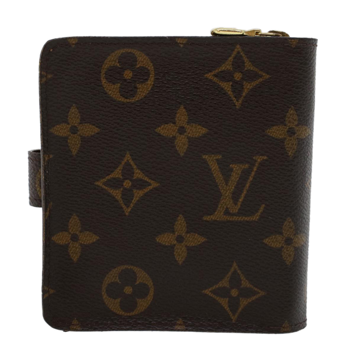 LOUIS VUITTON Monogram Compact Zip Wallet M61667 LV 42798