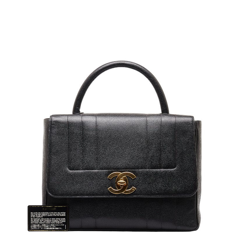 Chanel Mademoiselle Coco Handbag Black Caviar S  Chanel