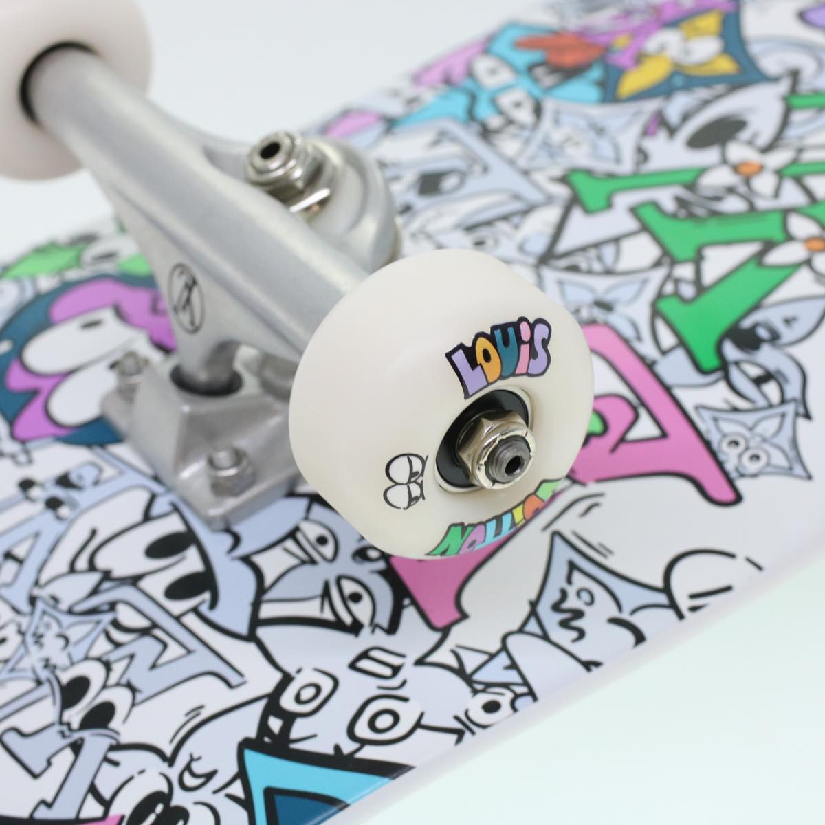 LOUIS VUITTON Monogram Comics Skateboard Maple Wood Steel GI0884 LV 42822S