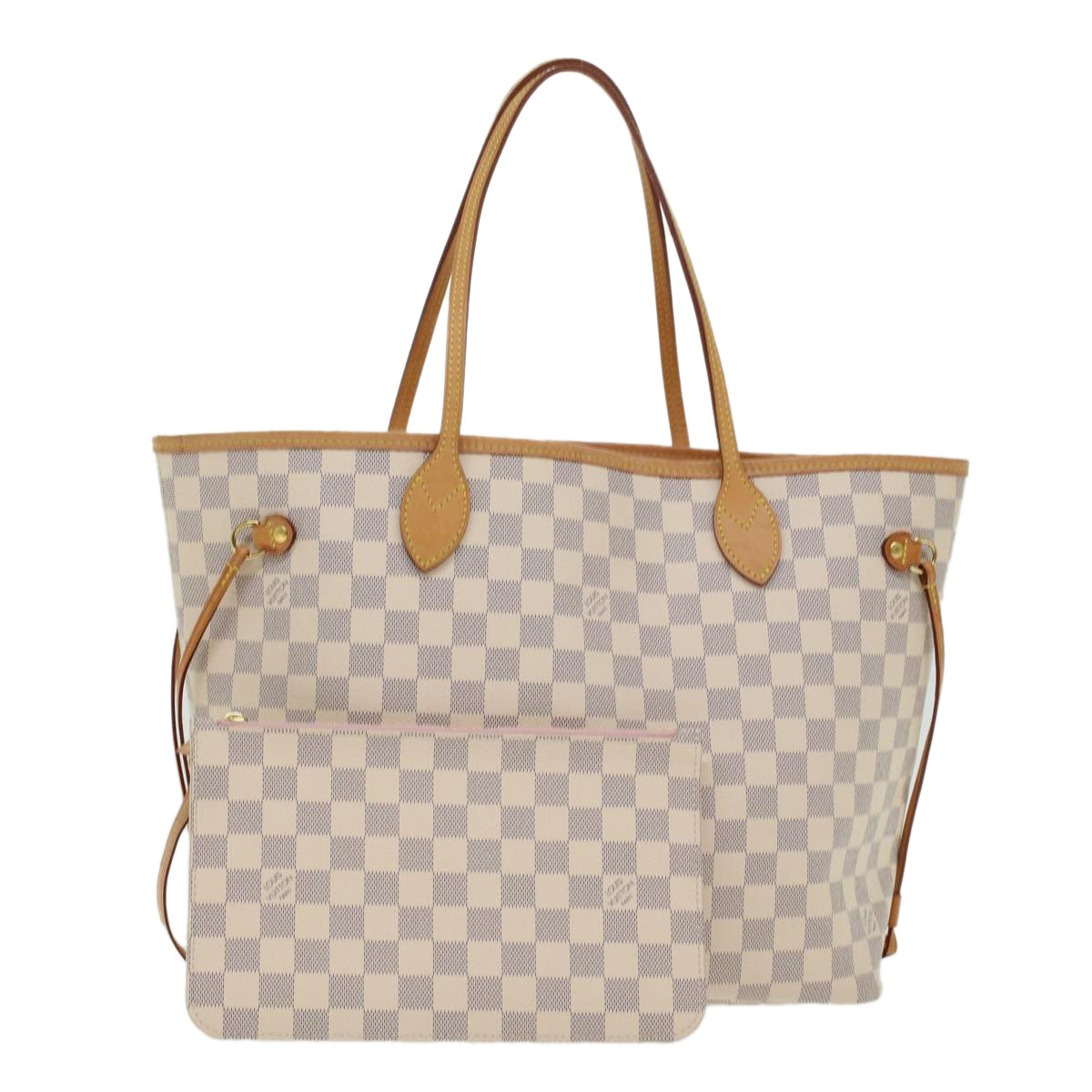 LOUIS VUITTON Damier Azur Neverfull MM Tote Bag N41605 LV 42824