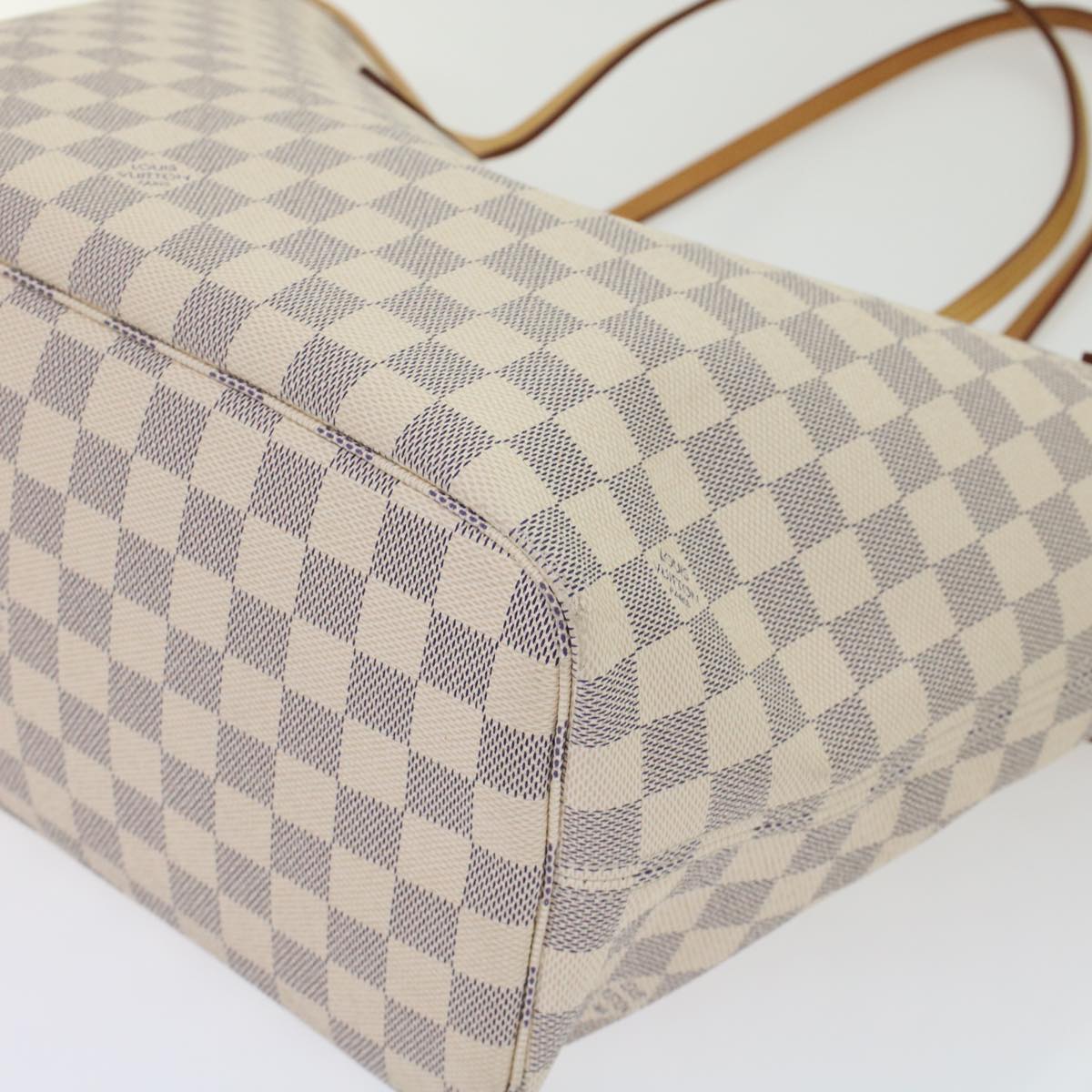 LOUIS VUITTON Damier Azur Neverfull MM Tote Bag N41605 LV 42824
