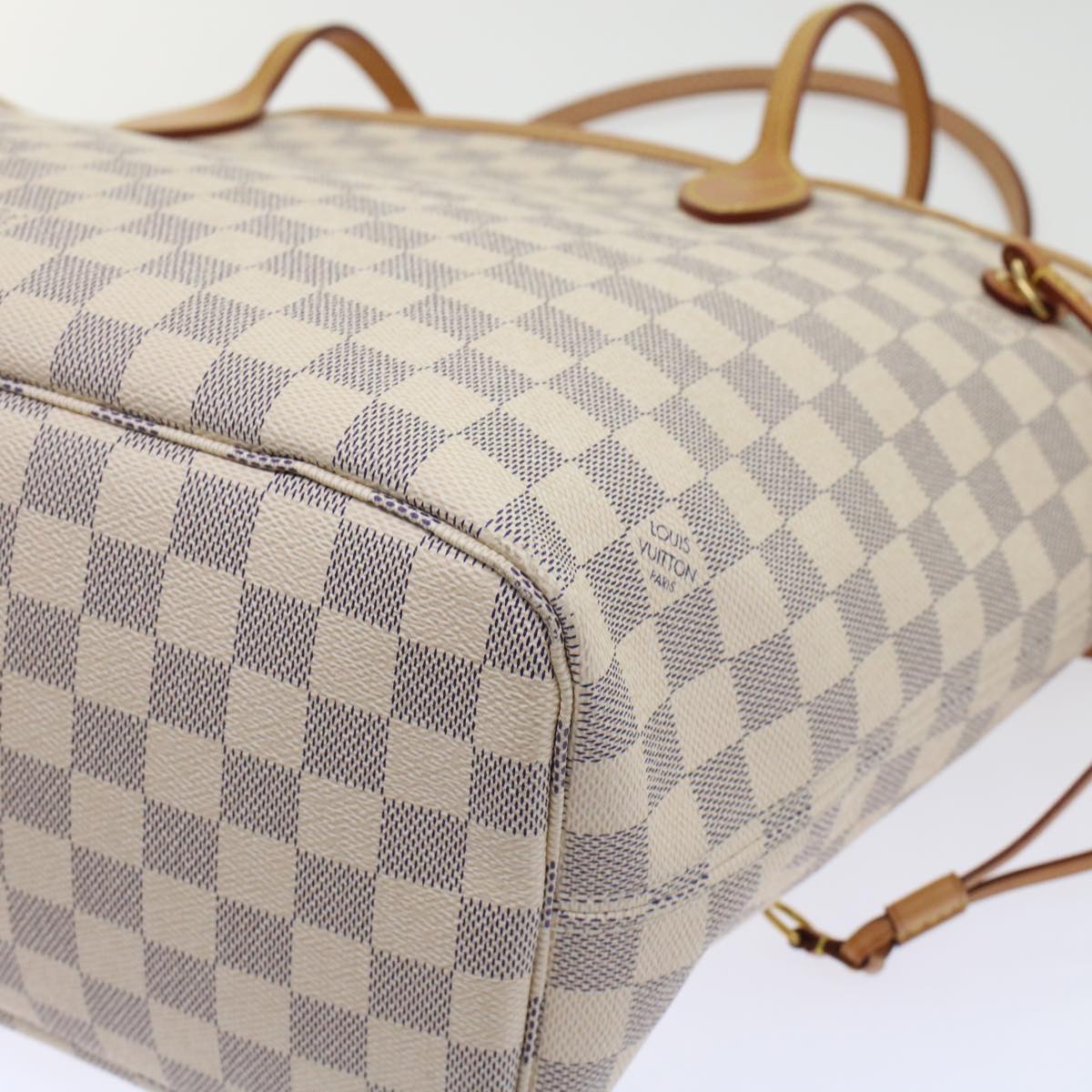 LOUIS VUITTON Damier Azur Neverfull MM Tote Bag N41605 LV 42824