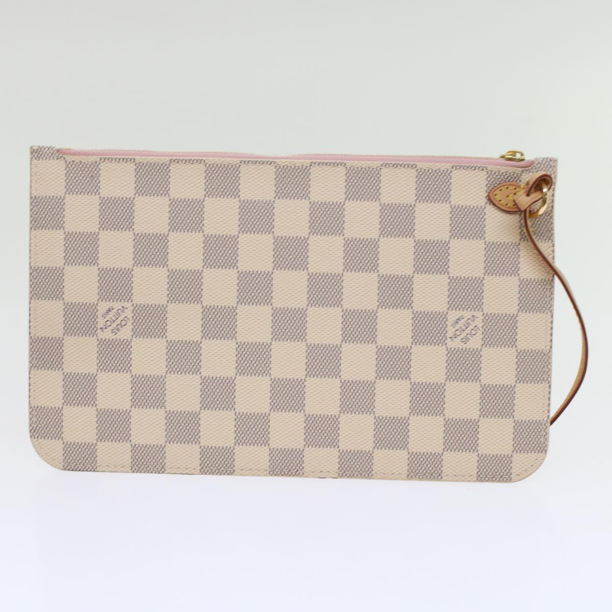 LOUIS VUITTON Damier Azur Neverfull MM Tote Bag N41605 LV 42824