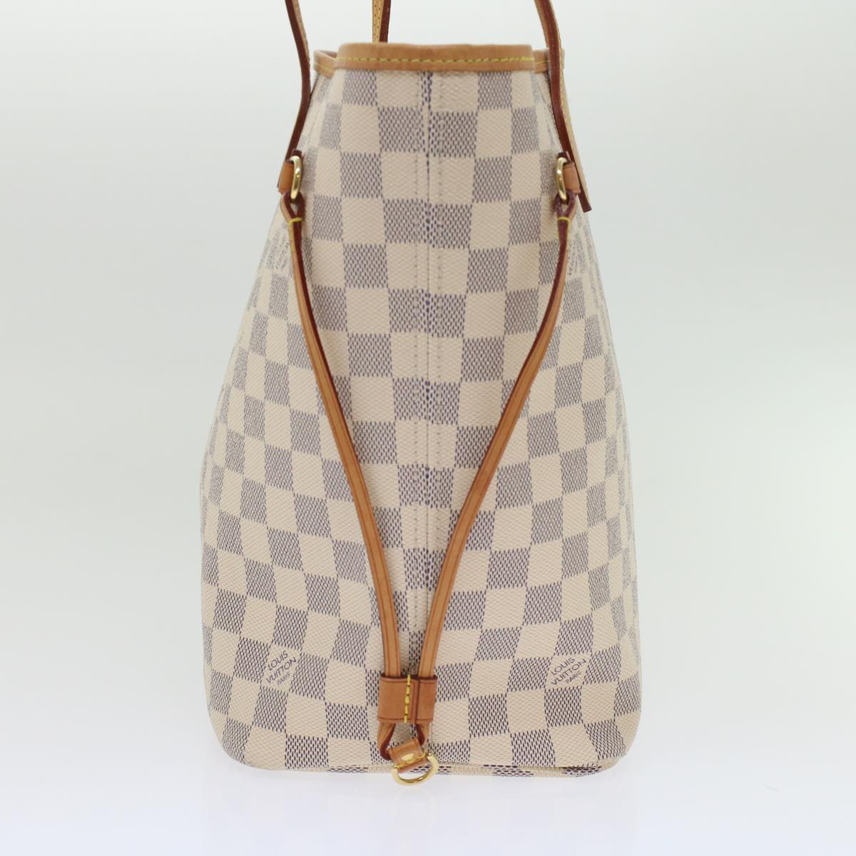 LOUIS VUITTON Damier Azur Neverfull MM Tote Bag N41605 LV 42824
