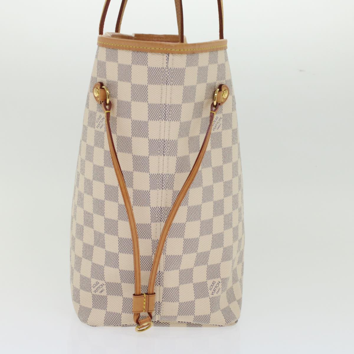 LOUIS VUITTON Damier Azur Neverfull MM Tote Bag N41605 LV 42824