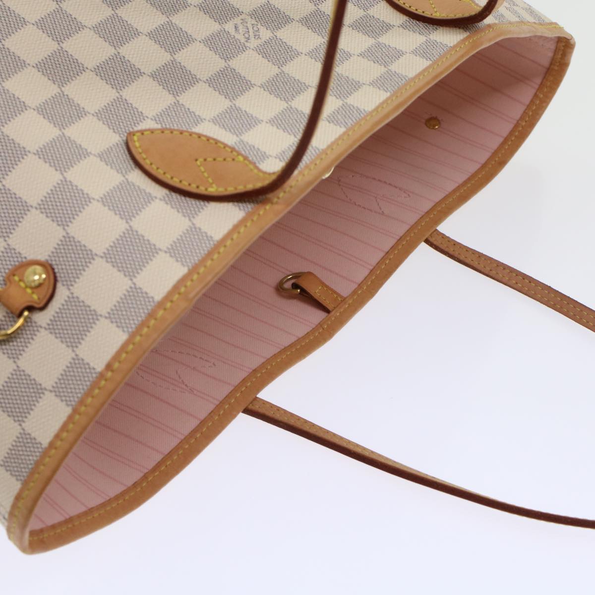 LOUIS VUITTON Damier Azur Neverfull MM Tote Bag N41605 LV 42824