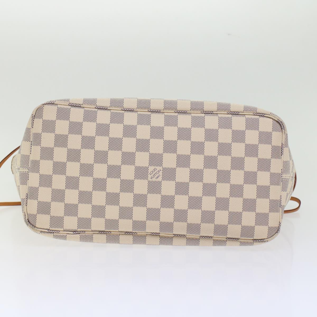 LOUIS VUITTON Damier Azur Neverfull MM Tote Bag N41605 LV 42824