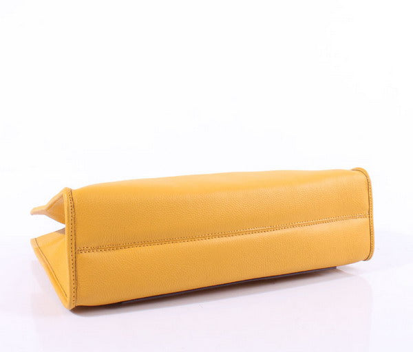 Luxury Hermes Briefcases 6008 Unisex Briefcase Yellow