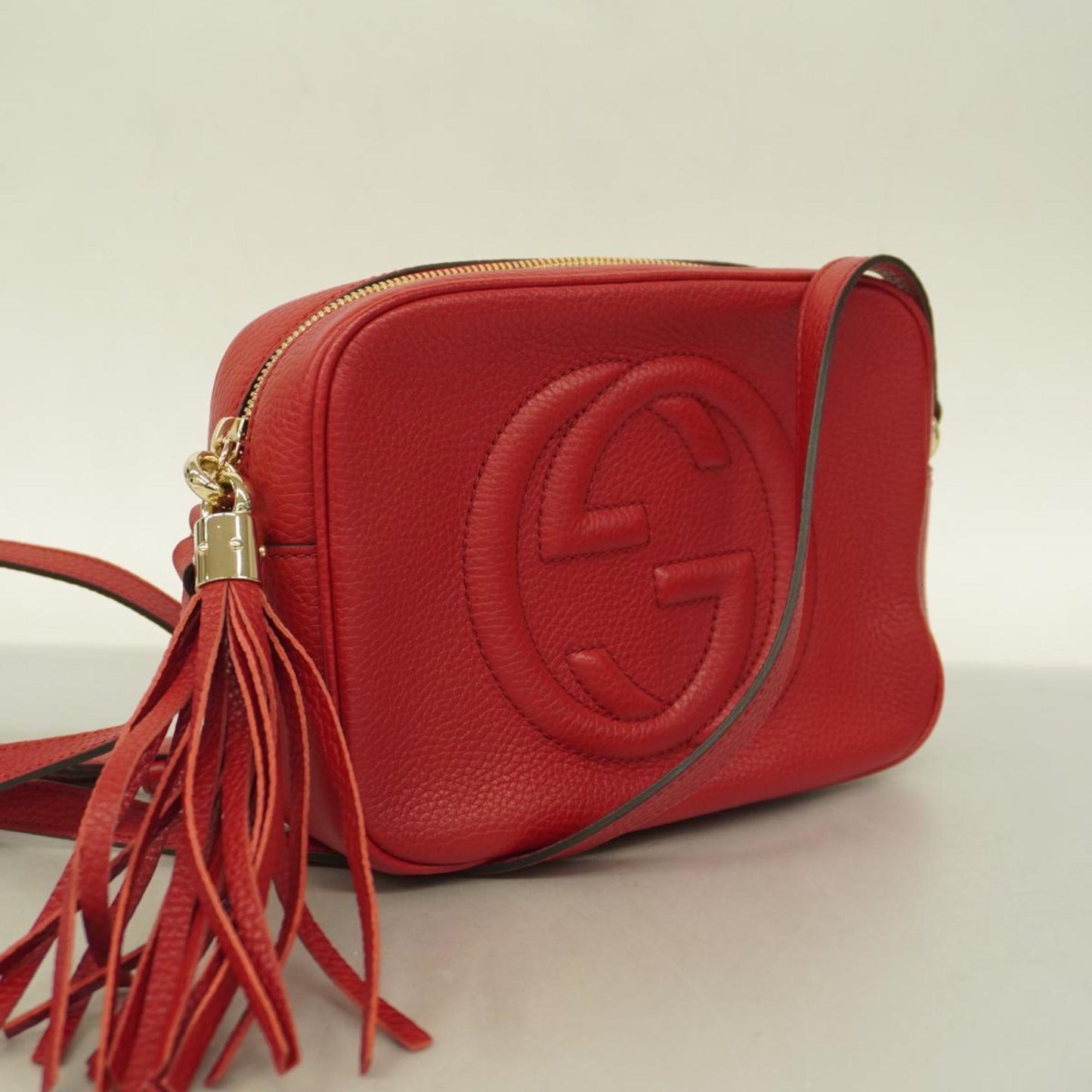 Luxury Gucci Trending 2025 Soho  Leather Shoulder Bag ()