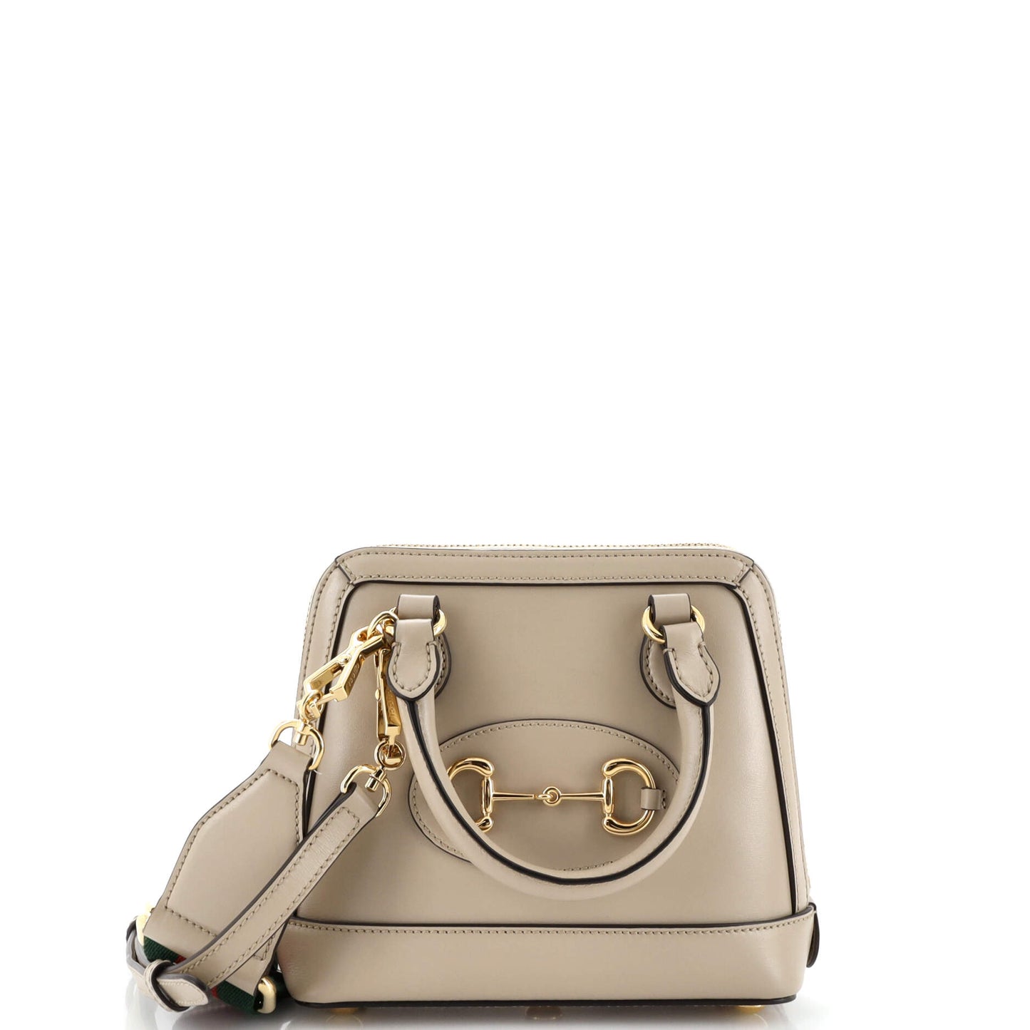 Luxury Gucci Trending 2025 Horsebit 1955 Top Handle Bag Leather Mini