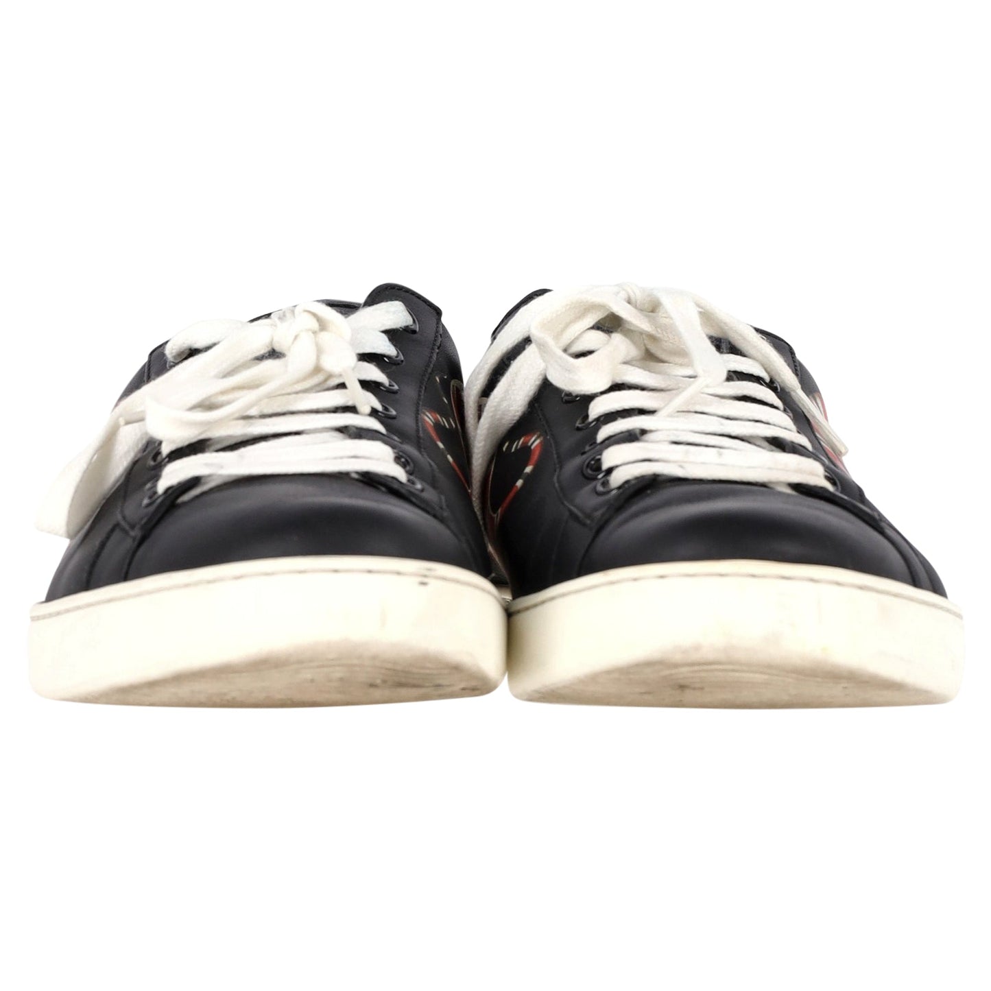 Luxury Gucci Trending 2025 Kingsnake Ace Sneakers in Black Calfskin Leather
