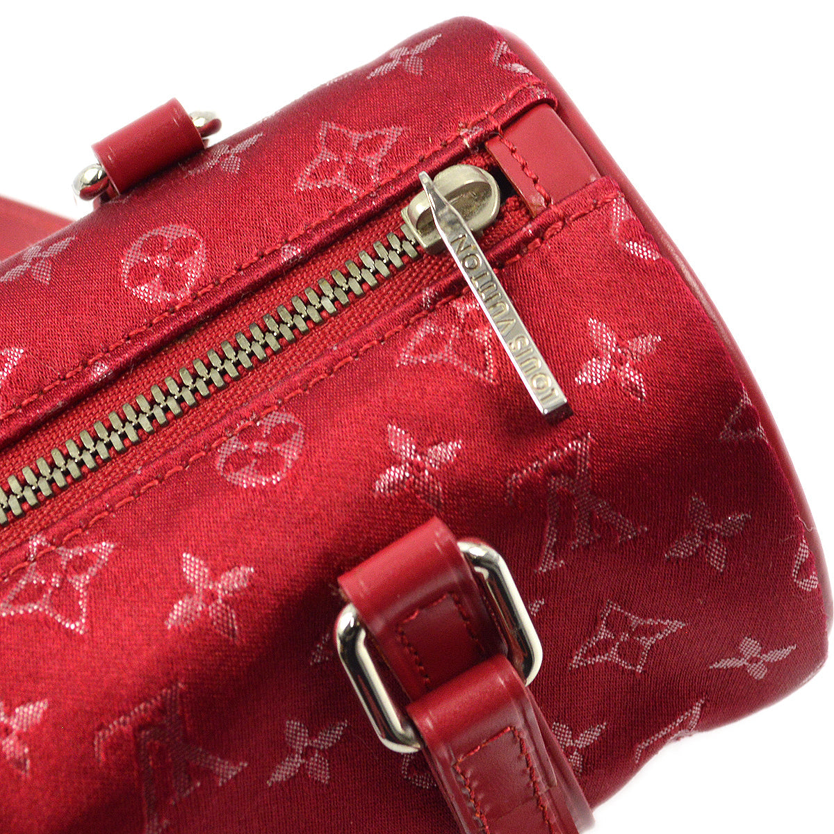 Louis Vuitton 2002 Red Monogram Satin Little Papillon M92353