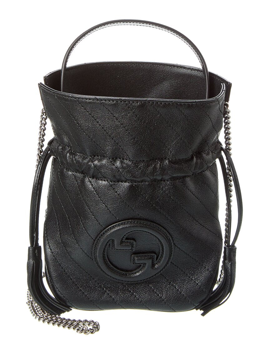 Gucci Blondie Mini Leather Bucket Bag