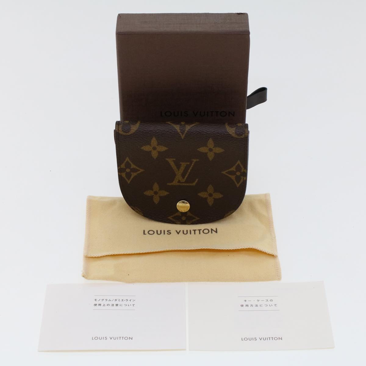 LOUIS VUITTON Monogram Porte Monnaie Guze Coin Purse M61970 LV 43361