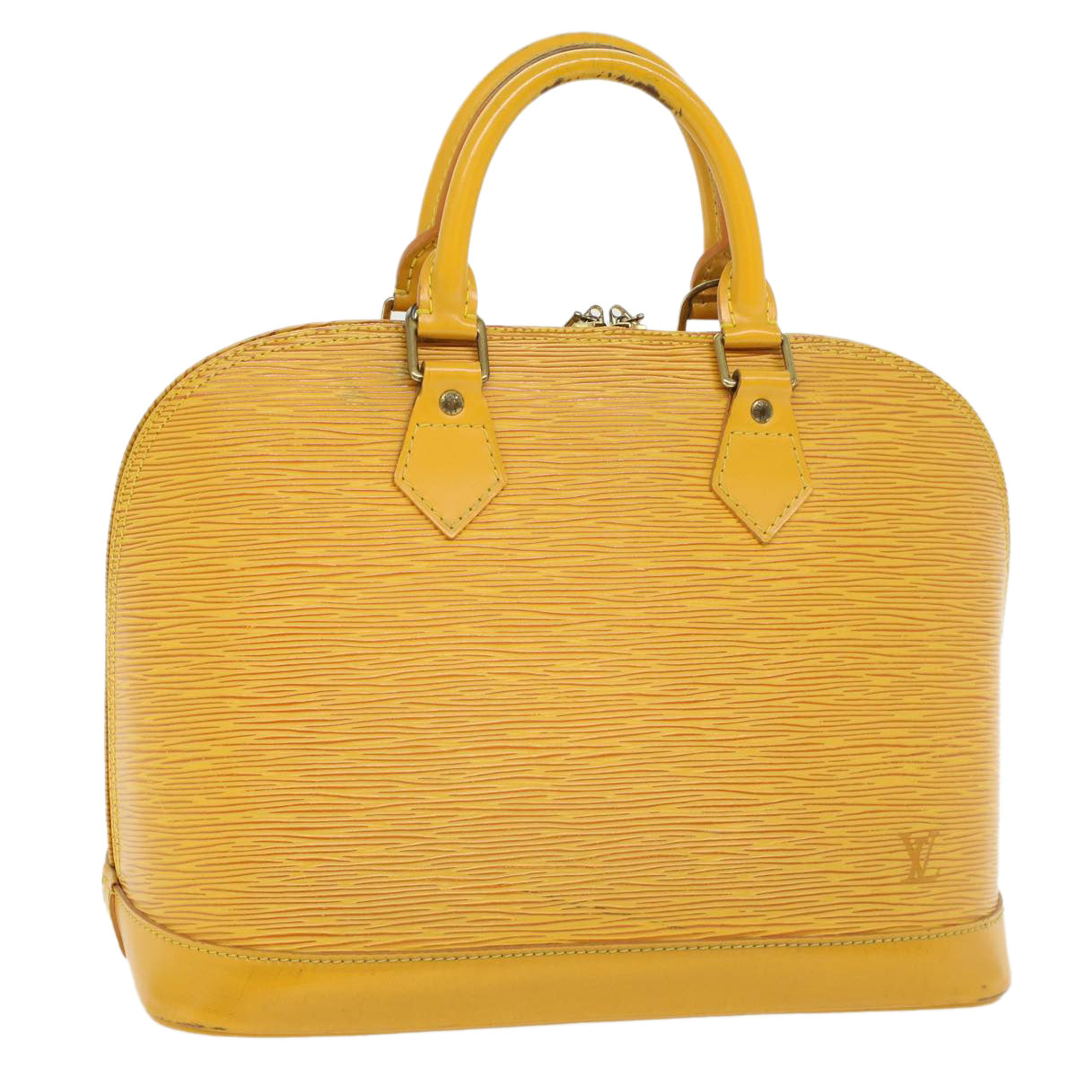 LOUIS VUITTON Epi Alma Hand Bag Tassili Yellow M52149 LV 43531