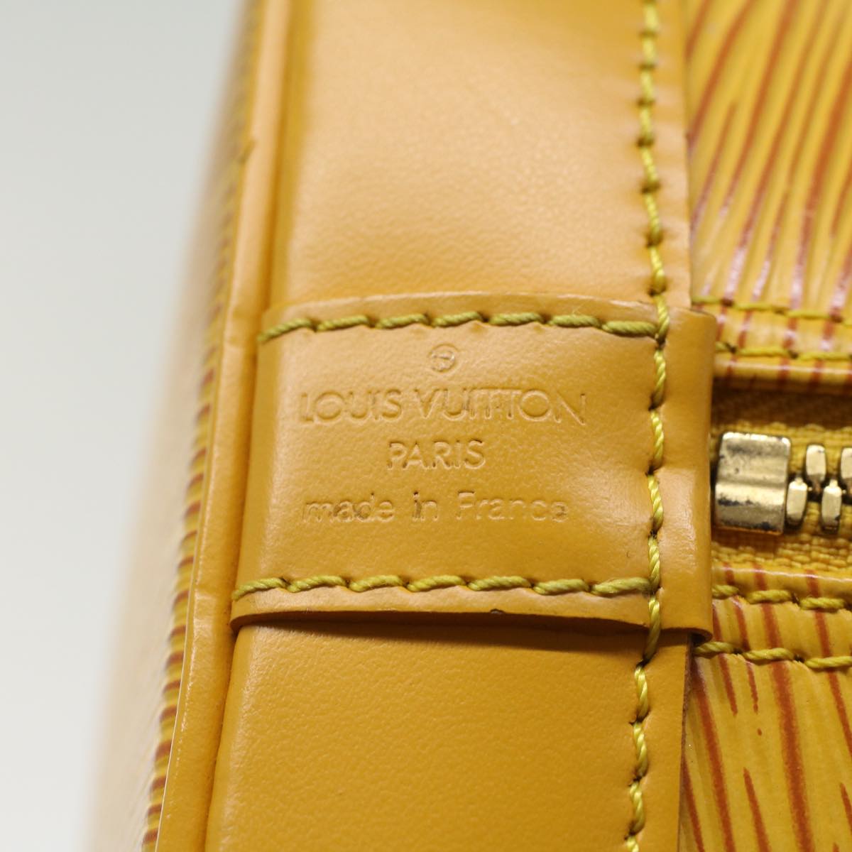 LOUIS VUITTON Epi Alma Hand Bag Tassili Yellow M52149 LV 43531