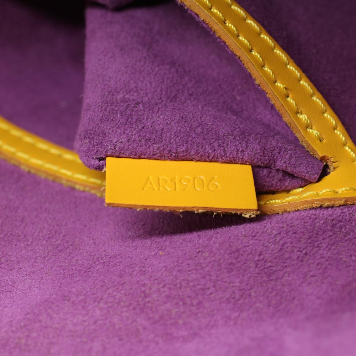 LOUIS VUITTON Epi Alma Hand Bag Tassili Yellow M52149 LV 43531