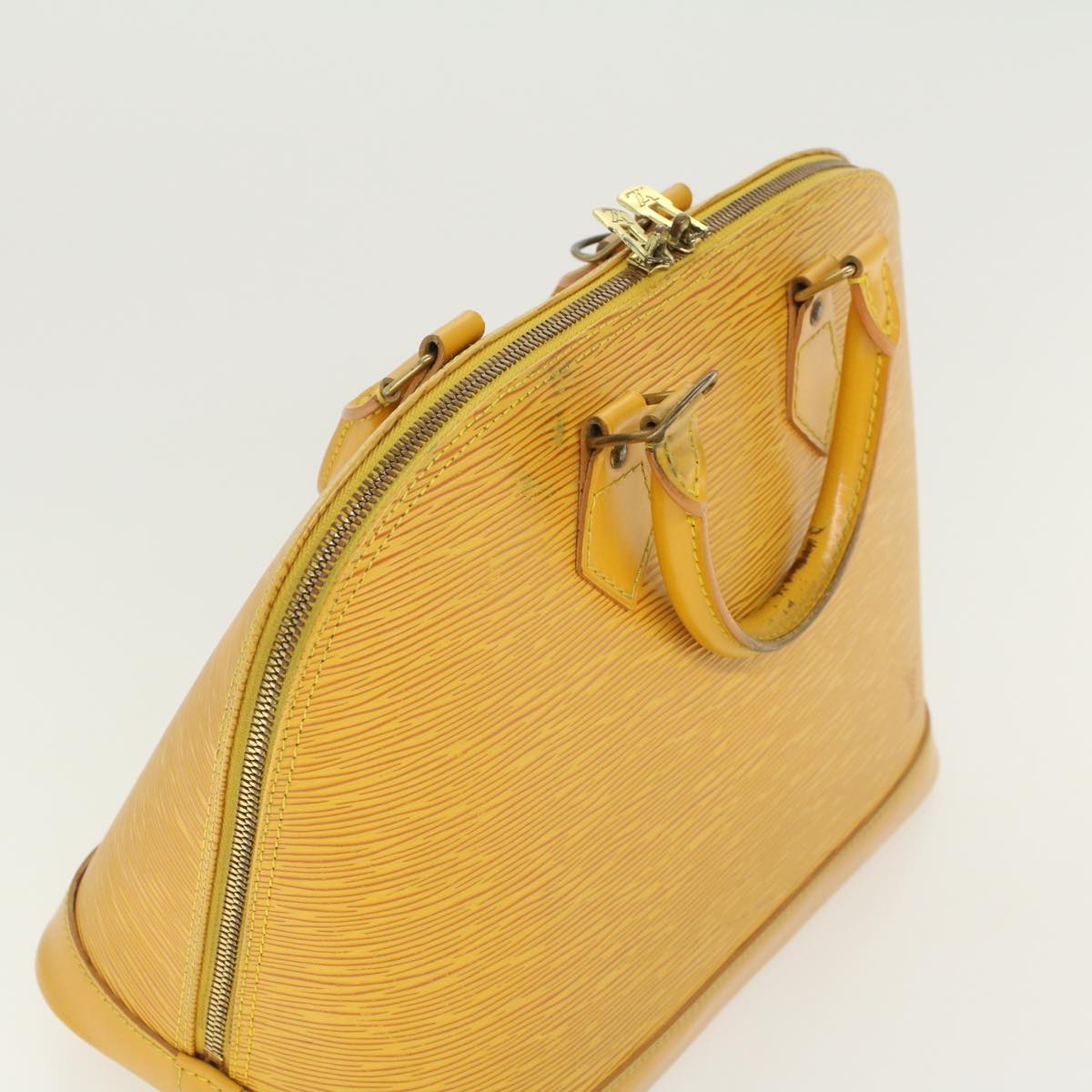 LOUIS VUITTON Epi Alma Hand Bag Tassili Yellow M52149 LV 43531