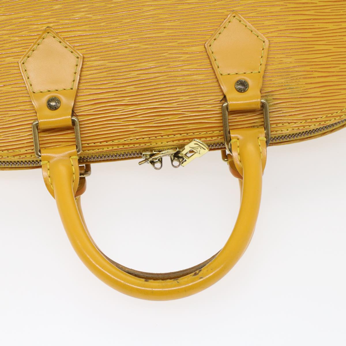 LOUIS VUITTON Epi Alma Hand Bag Tassili Yellow M52149 LV 43531