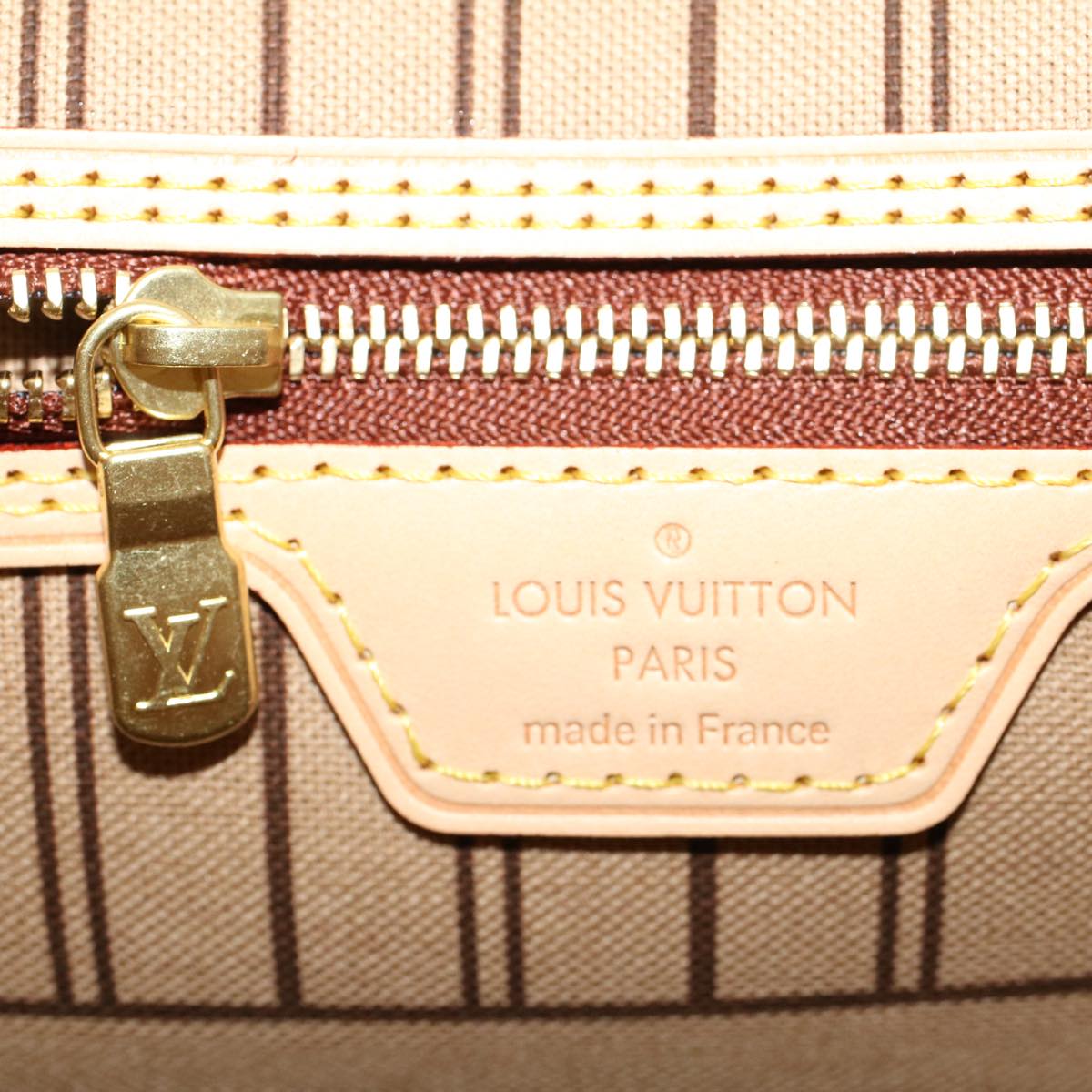 LOUIS VUITTON Monogram Neverfull MM Tote Bag M40156 LV 43554A