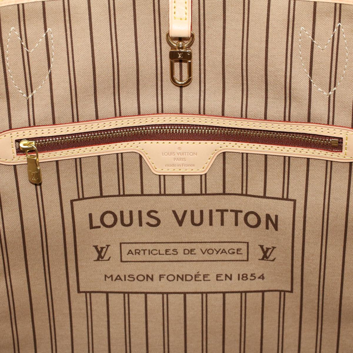 LOUIS VUITTON Monogram Neverfull MM Tote Bag M40156 LV 43554A