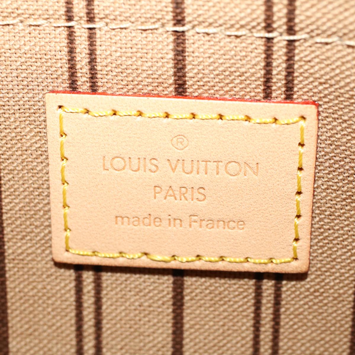 LOUIS VUITTON Monogram Neverfull MM Tote Bag M40156 LV 43554A
