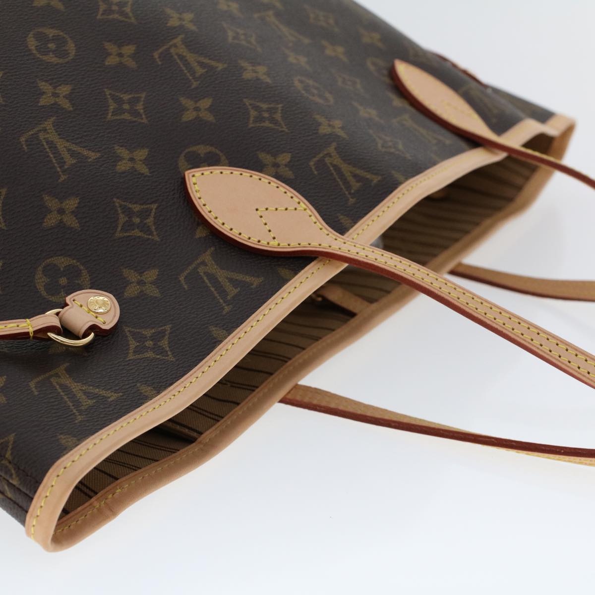 LOUIS VUITTON Monogram Neverfull MM Tote Bag M40156 LV 43554A