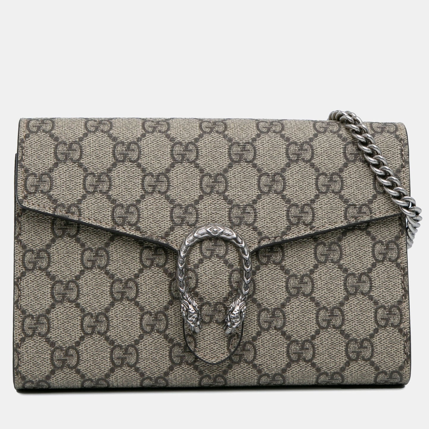 Luxury Gucci Trending 2025 GG Supreme Dionysus Chain Wallet