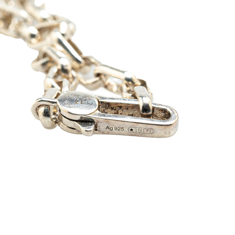 Gucci Interlocking G Silver Chain Bracelet