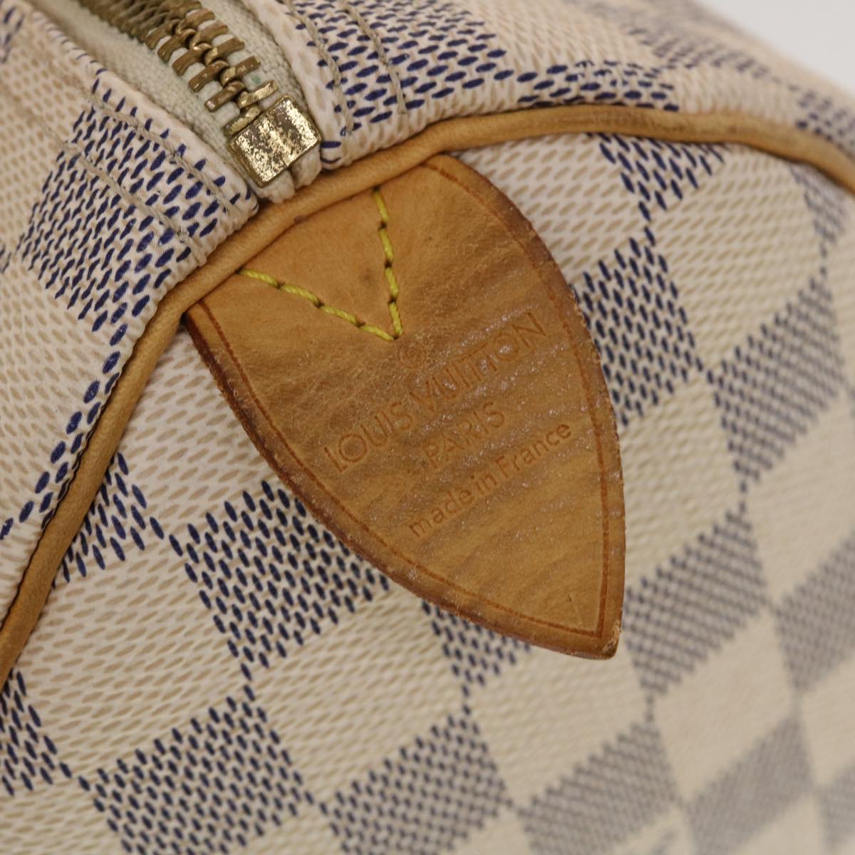 LOUIS VUITTON Damier Azur Speedy 25 Hand Bag N41534 LV 43918