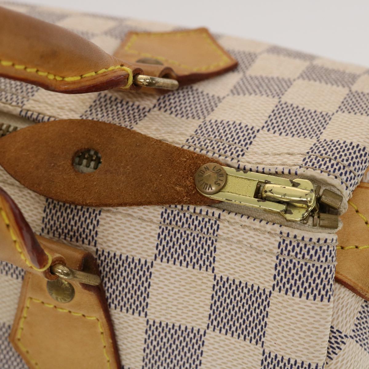 LOUIS VUITTON Damier Azur Speedy 25 Hand Bag N41534 LV 43918