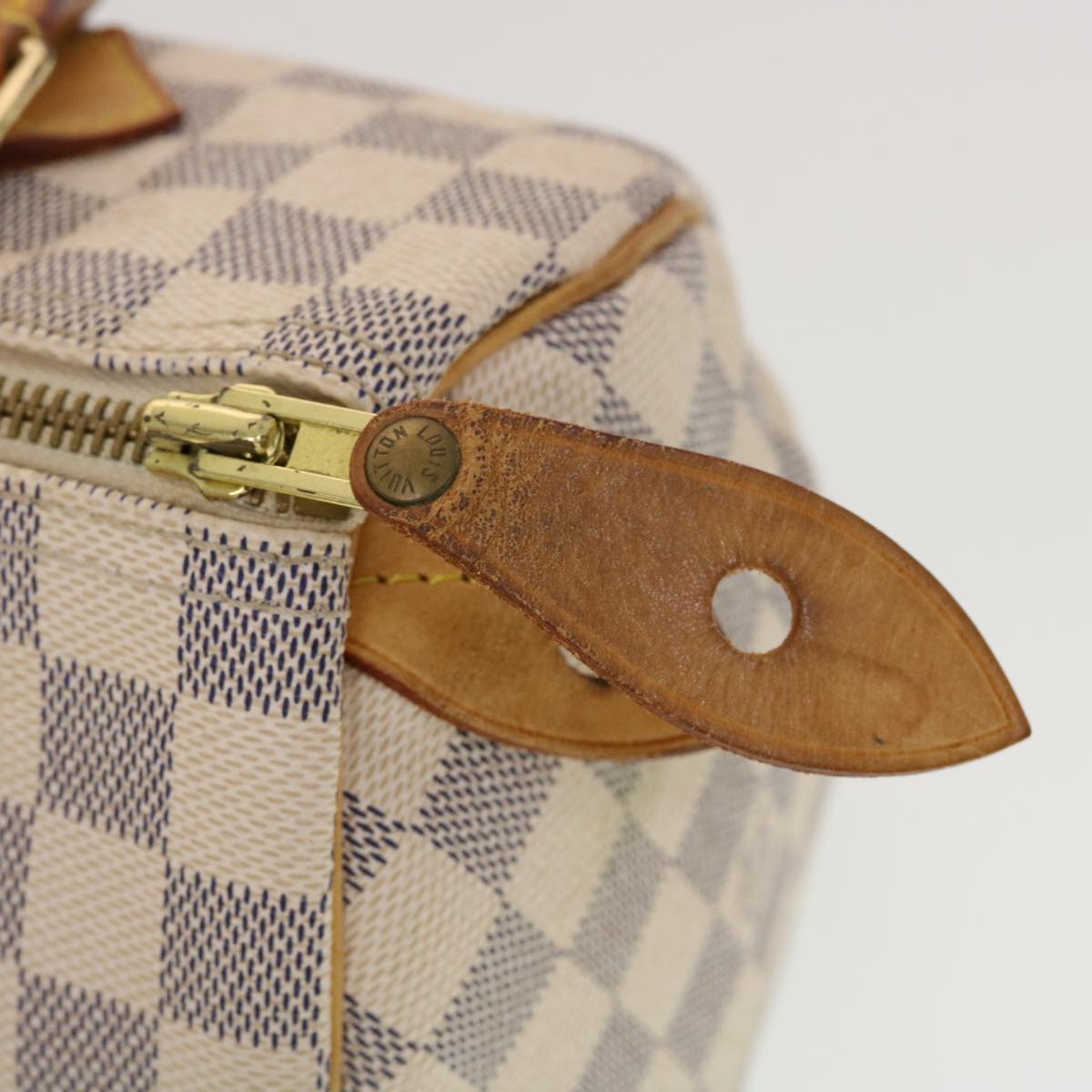 LOUIS VUITTON Damier Azur Speedy 25 Hand Bag N41534 LV 43918