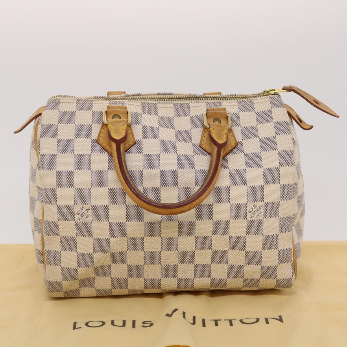 LOUIS VUITTON Damier Azur Speedy 25 Hand Bag N41534 LV 43918