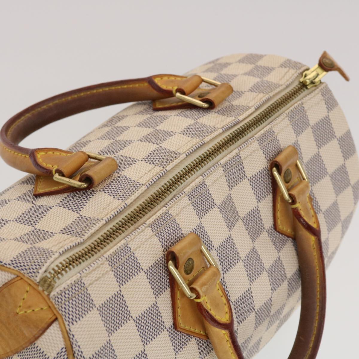 LOUIS VUITTON Damier Azur Speedy 25 Hand Bag N41534 LV 43918