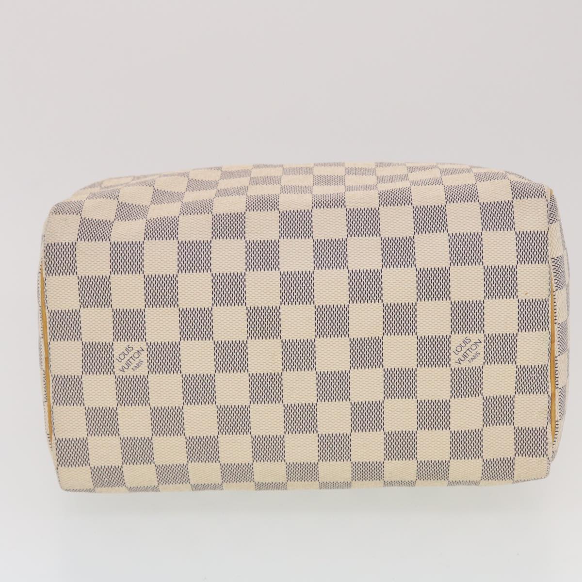 LOUIS VUITTON Damier Azur Speedy 25 Hand Bag N41534 LV 43918