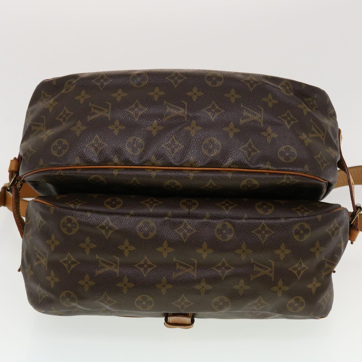 LOUIS VUITTON Monogram Saumur 35 Shoulder Bag M42254 LV 43922